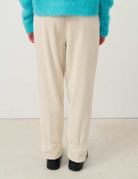 American Vintage Pantalon Carotte Femme Ecru - 4