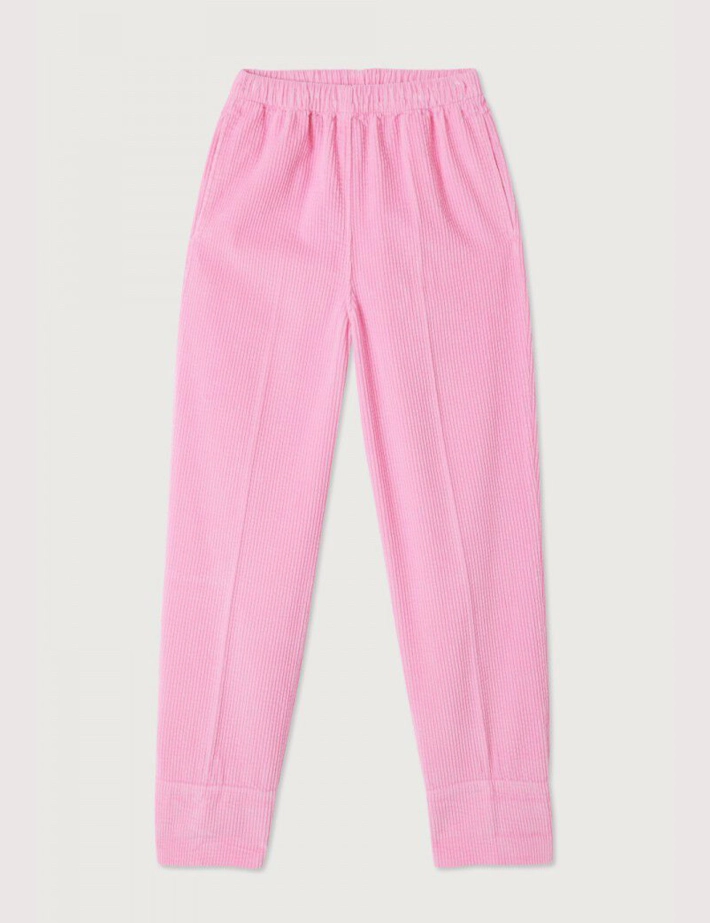 American Vintage Pantalon Carotte Femme Rose