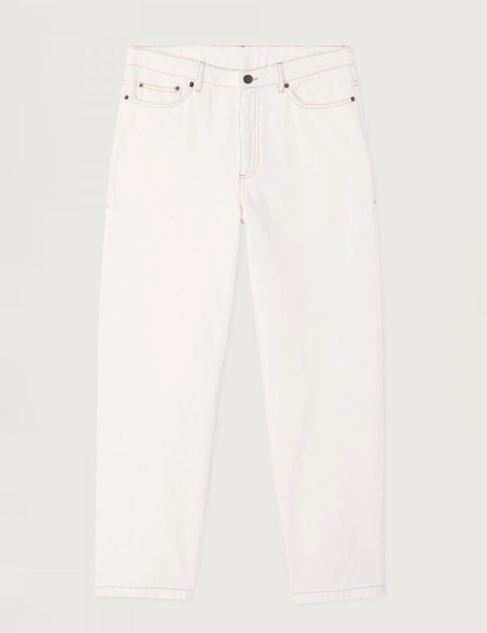 American Vintage Pantalon Droit Homme Blanc
