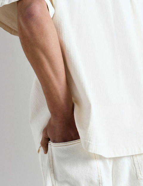 American Vintage Pantalon Droit Homme Blanc - 5