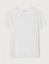 American Vintage T-Shirt Homme Manches Courtes Col Rond Blanc