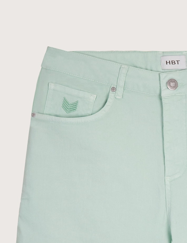HBT DENIM | Colors THEO SHORT Bermuda Vert - 2
