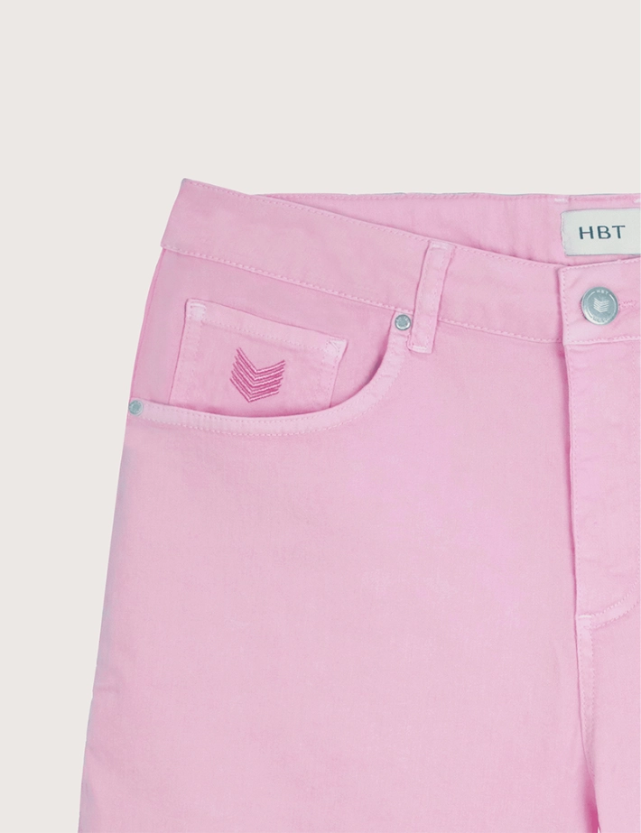 HBT DENIM | Colors THEO SHORT Bermuda Rose - 2