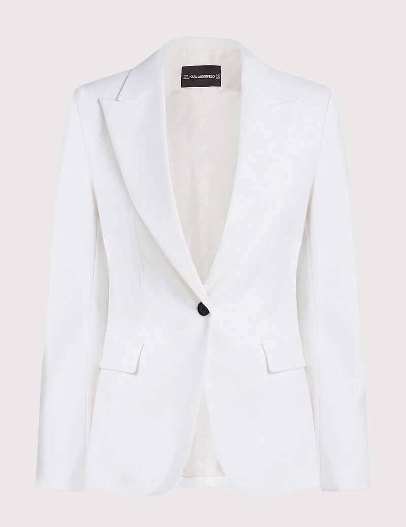 Veste Blazer Femme Blanc Karl Lagerfeld Veste Blazer Femme Blanc Karl Lagerfeld