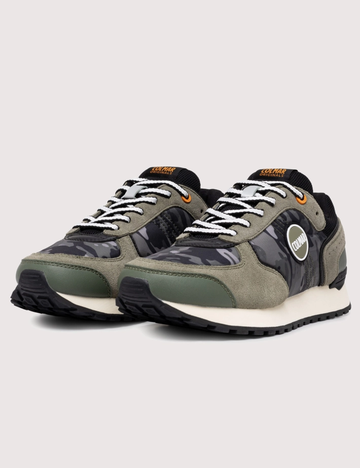 COLMAR Baskets Homme Travis Camu Kaki 077 - 2