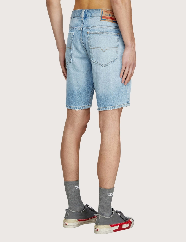 DIESEL Short en Jean Homme D Fin Délavé DCBD - 3