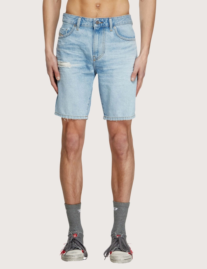DIESEL Short en Jean Homme D Fin Délavé DCBD - 2
