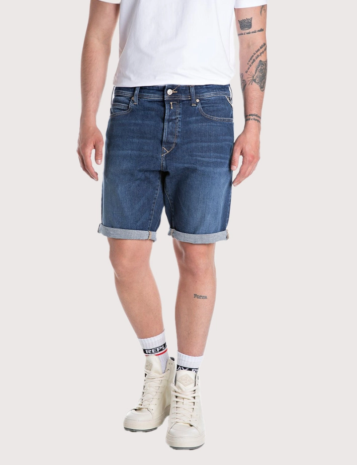 REPLAY Short en Jean Homme Tapered 840
