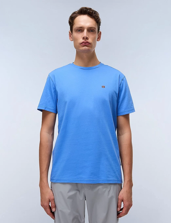 NAPAPIJRI T-shirt Homme Salis Logo Cœur Bleu - 2