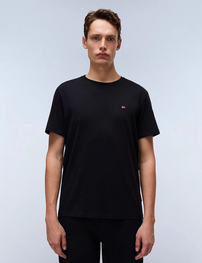 NAPAPIJRI T-shirt Homme Salis Logo Cœur Noir - 2