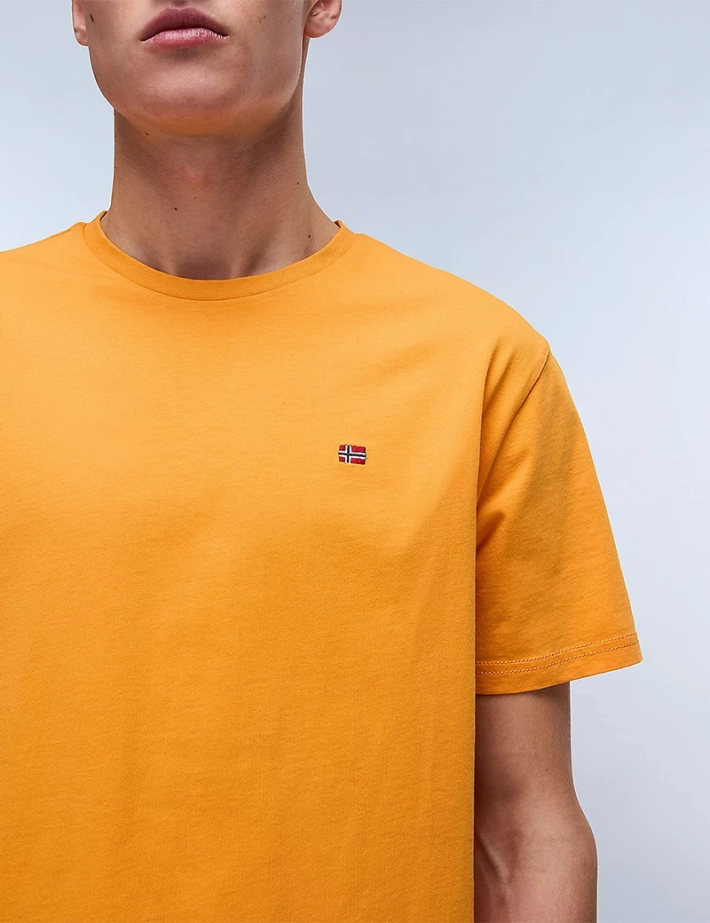 NAPAPIJRI T-shirt Homme Salis Logo Cœur Abricot - 4