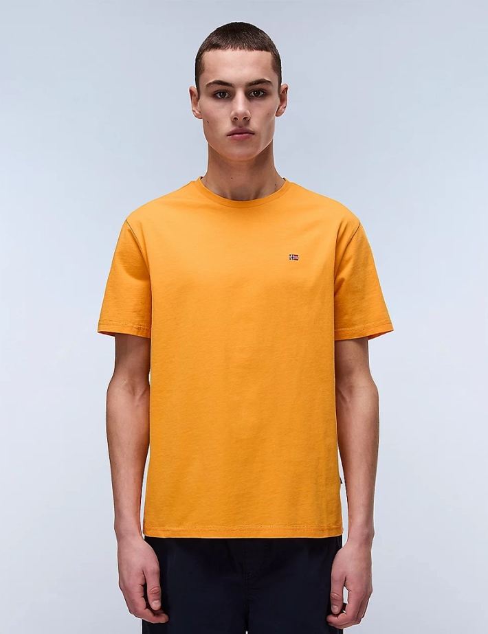 NAPAPIJRI T-shirt Homme Salis Logo Cœur Abricot - 2