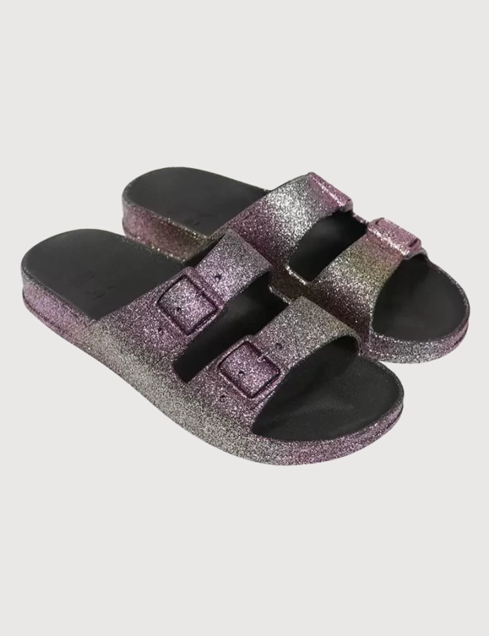 CACATOES Sandales Sereia Femme Effet Tie & Dye Noir - 2