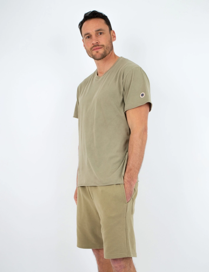SWEET PANTS T-Shirt Homme Wash Edge Kaki - 5