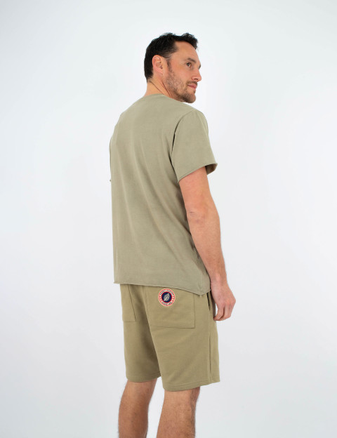 SWEET PANTS T-Shirt Homme Wash Edge Kaki - 6