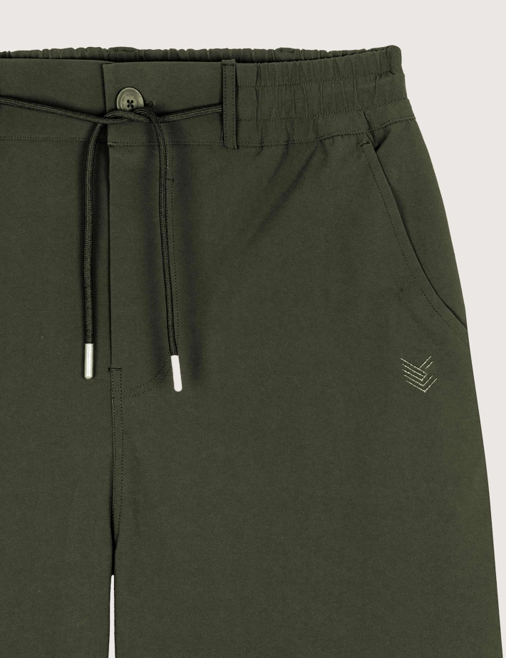 HBT BASICS | Revolutional MATT SHORT Bermuda Straight Kaki - 2