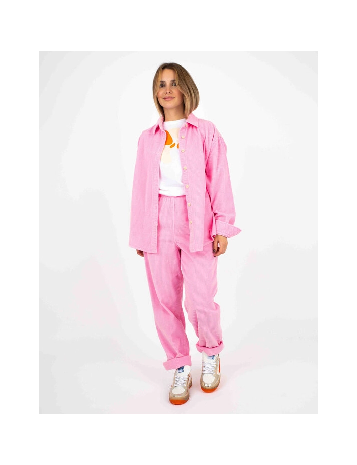 American Vintage Pantalon Carotte Femme Padow Rose