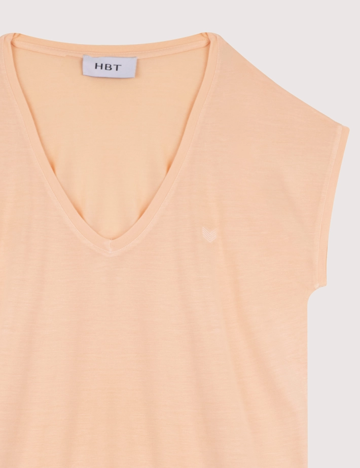 HBT COTTON TOUCH | Lyocell JUSTINE Top Orange - 2