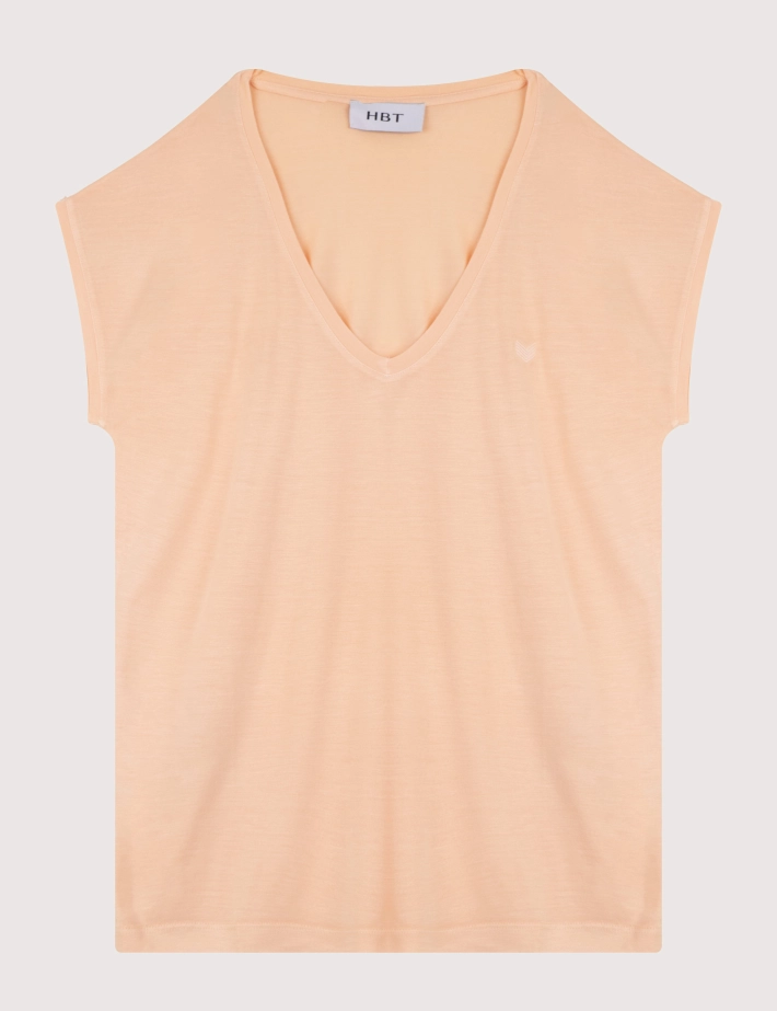 HBT COTTON TOUCH | Lyocell JUSTINE Top Orange