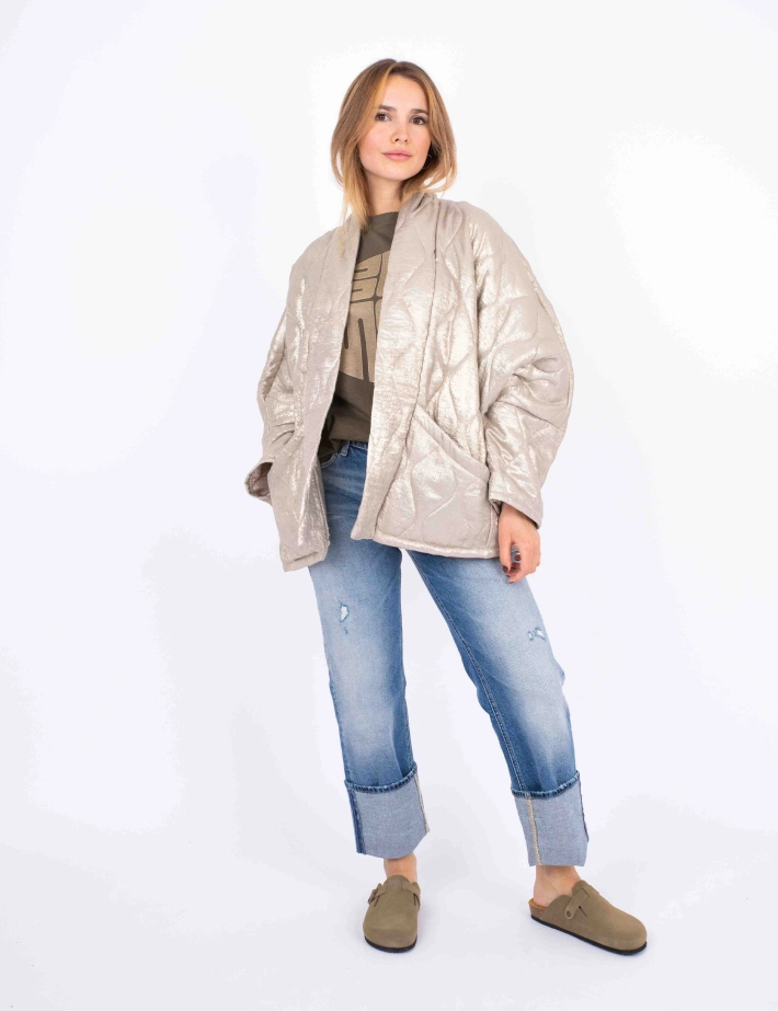 AOKYANOS Veste Kimono Femme Chicago Doré - 6