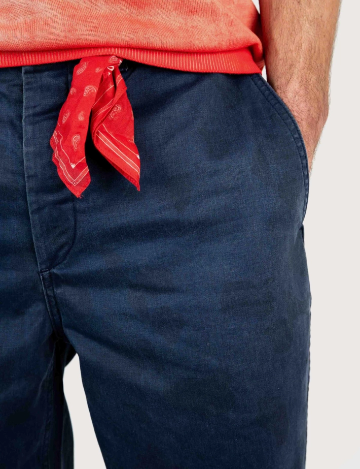 Denham Pantalon Homme Chino Bleu Marine