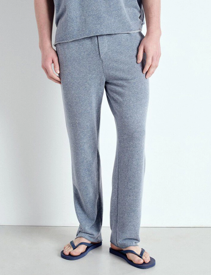 American Vintage Jogging Droit Homme Gris Chiné - 3