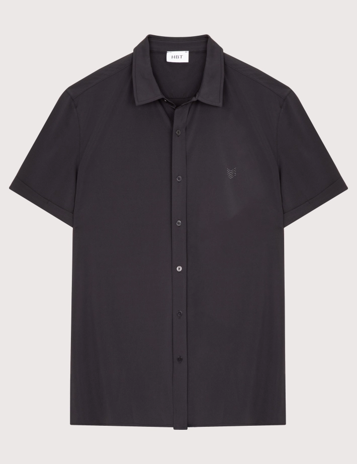 HBT BASICS | Silky MARCELLO Chemise Noir