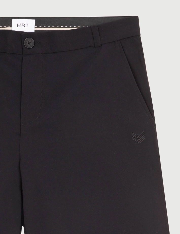 HBT CITY'S NIGHT | Chaine & Trame BEN SHORT Bermuda Noir - 2