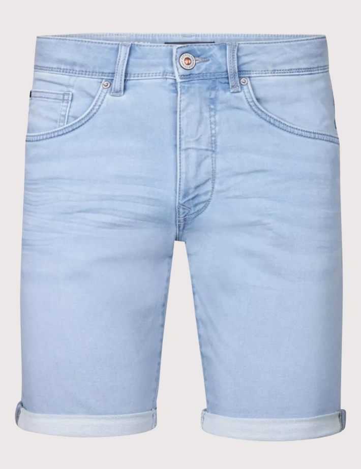 PETROL IND Short en Jean Homme Jackson Bleu Délavé 5700