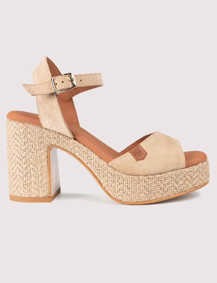 Popa Talons Compensés Marsella Beige