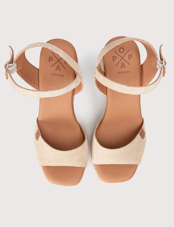Popa Talons Compensés Marsella Beige - 3