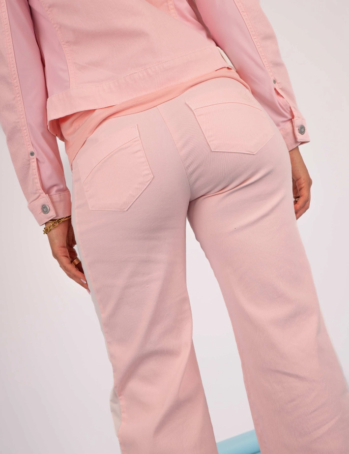 HBT DENIM | Colors STANLEY Pantalon Rose Femme - 7