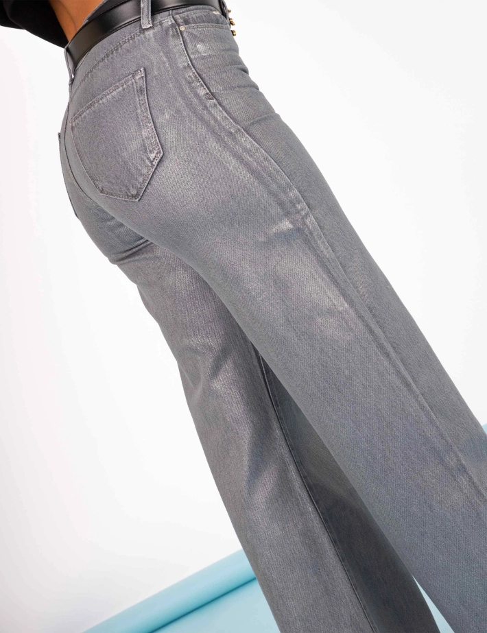 Karl Lagerfeld Jean Large Femme Gris - 3