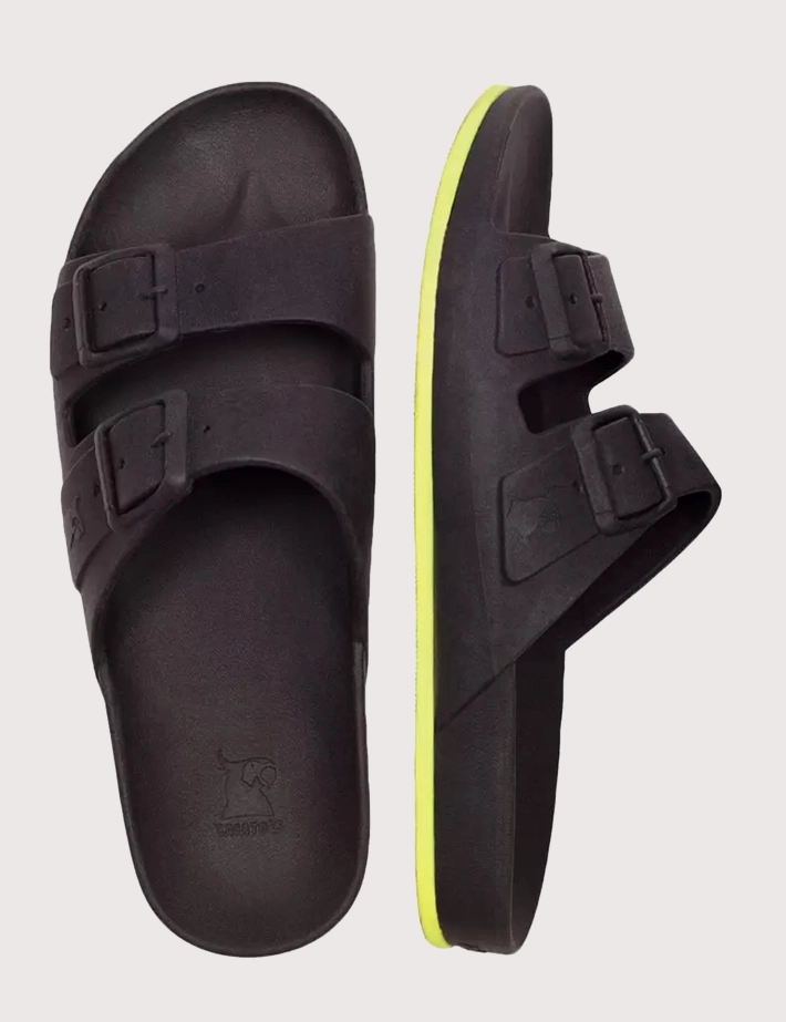 CACATOES Sandales Adulte Brasilia Noir Jaune Fluo - 2