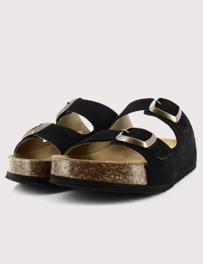 Plakton Mules Femme Double Bride 801 Noir - 3