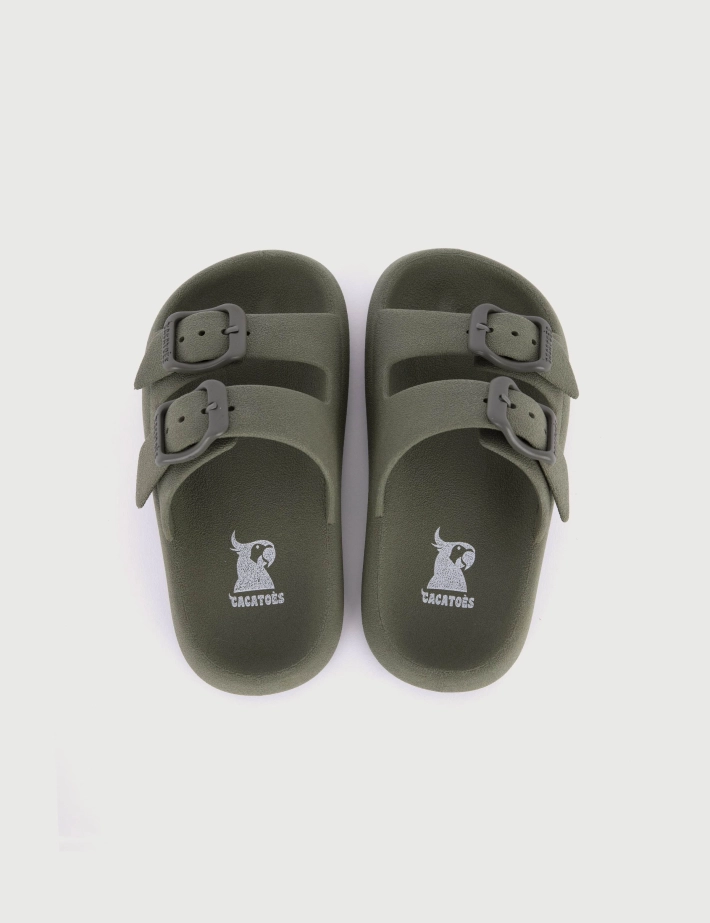 CACATOES Sandales Enfants Jessy Classic Vert Kaki