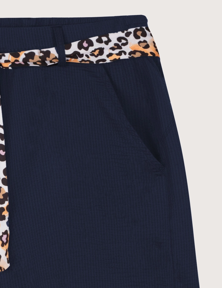 HBT SUMMER CHIC | Waffle SHERRY Short Bleu Marine - 2