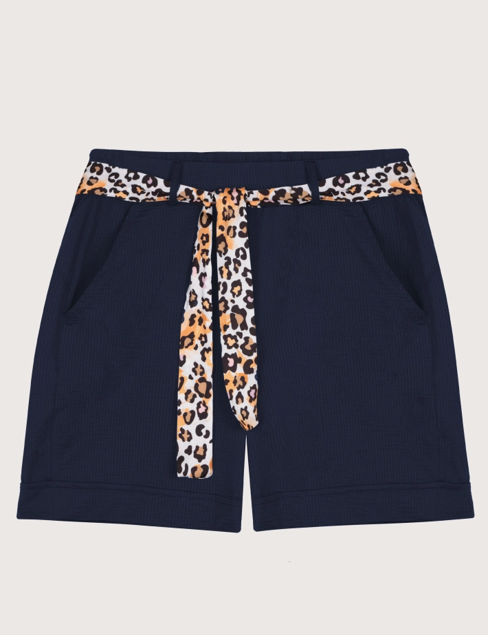 HBT SUMMER CHIC | Waffle SHERRY Short Bleu Marine
