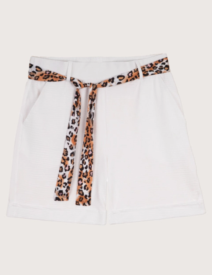 HBT SUMMER CHIC | Waffle SHERRY Short Blanc