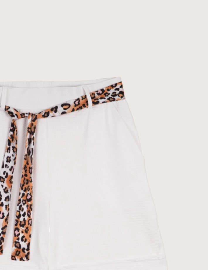 HBT SUMMER CHIC | Waffle SHERRY Short Blanc - 2