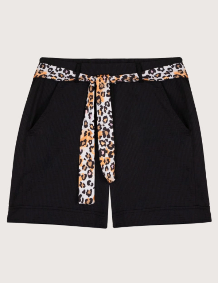 HBT SUMMER CHIC | Waffle SHERRY Short Noir