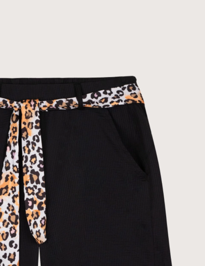 HBT SUMMER CHIC | Waffle SHERRY Short Noir - 2
