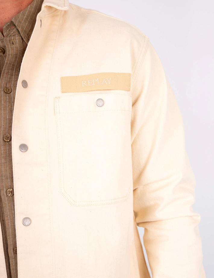 REPLAY Saharienne Homme Relaxed Ecru - 4