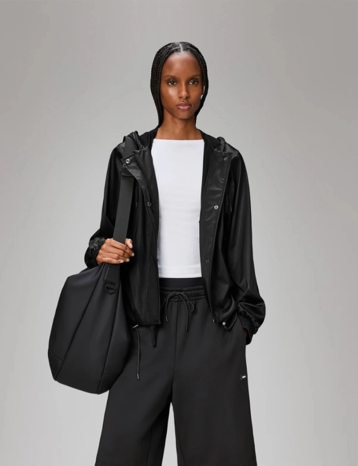 Rains Veste Femme String W3 Noir Grain - 4