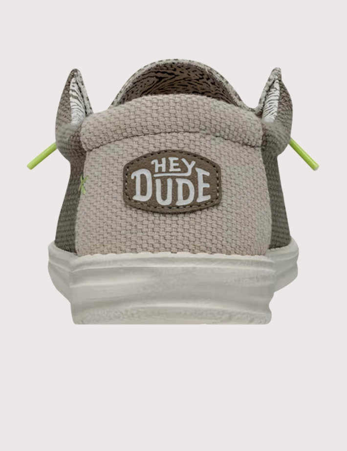 Hey Dude Chaussures Homme en Toile Wally Gris - 3