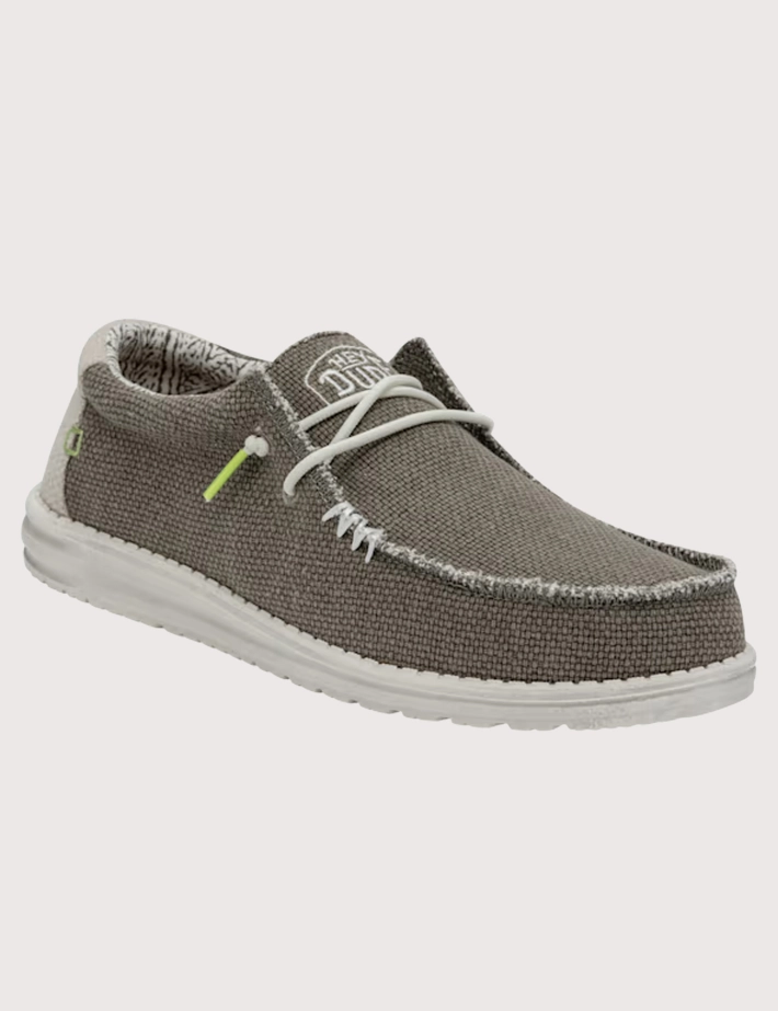 Hey Dude Chaussures Homme en Toile Wally Gris - 5