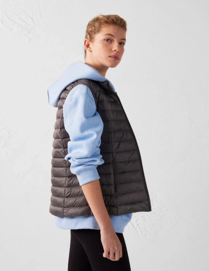 JOTT Doudoune sans Manches Seda Femme Gris Anthracite - 3