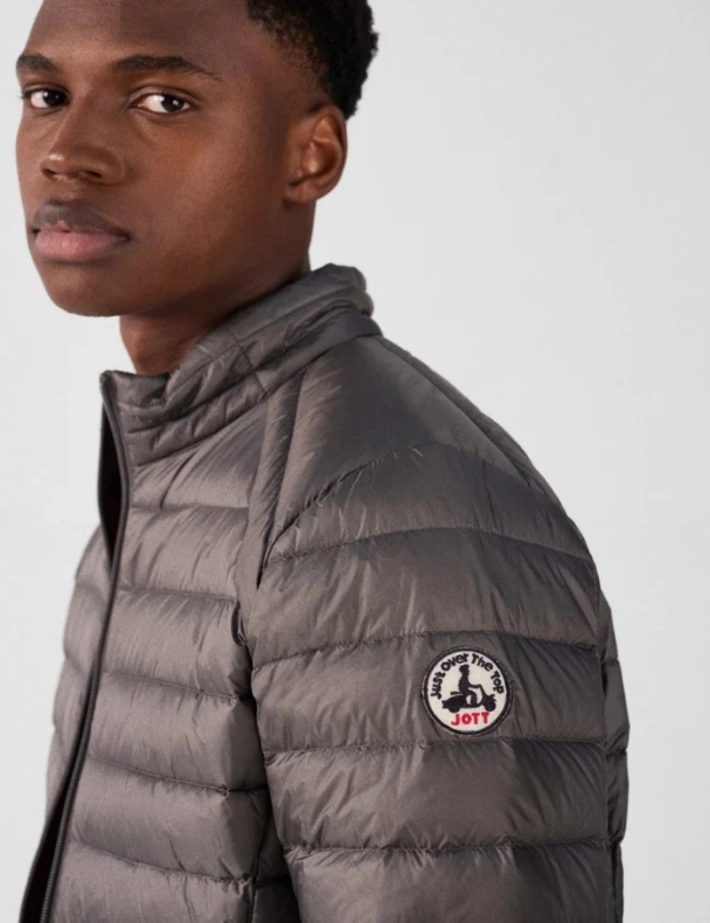 JOTT Doudoune Mat Homme Gris Anthracite - 2