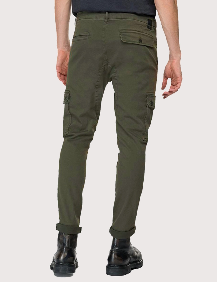 REPLAY Pantalon Cargo Jaan Combat Green - 2