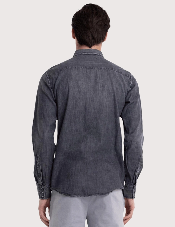 REPLAY Chemise Homme Denim Gris foncé - 2